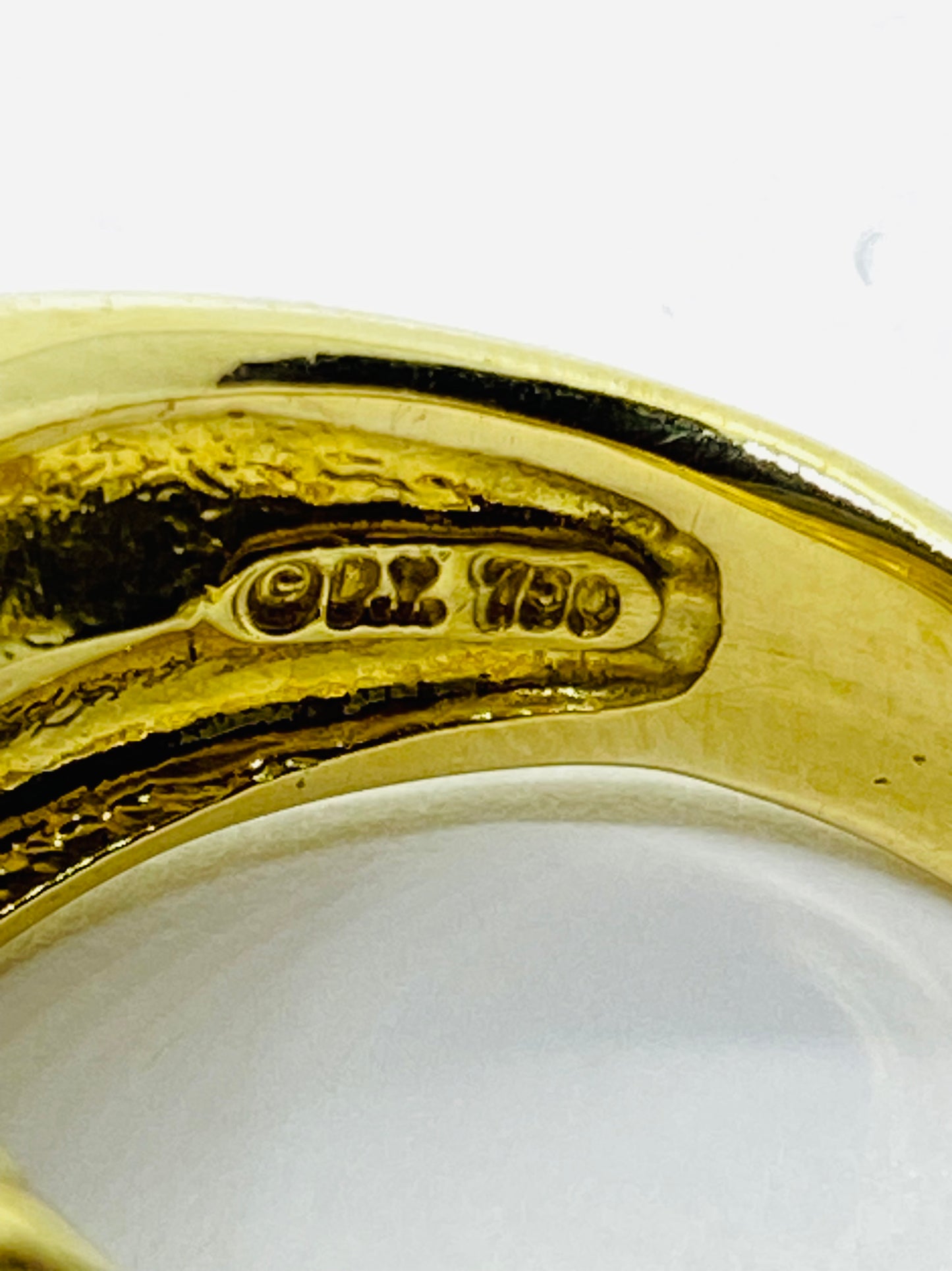 Rare David Yurman Labyrinth Solid 18K Yellow Gold Ring Size 8.75 SOLID 18k 750