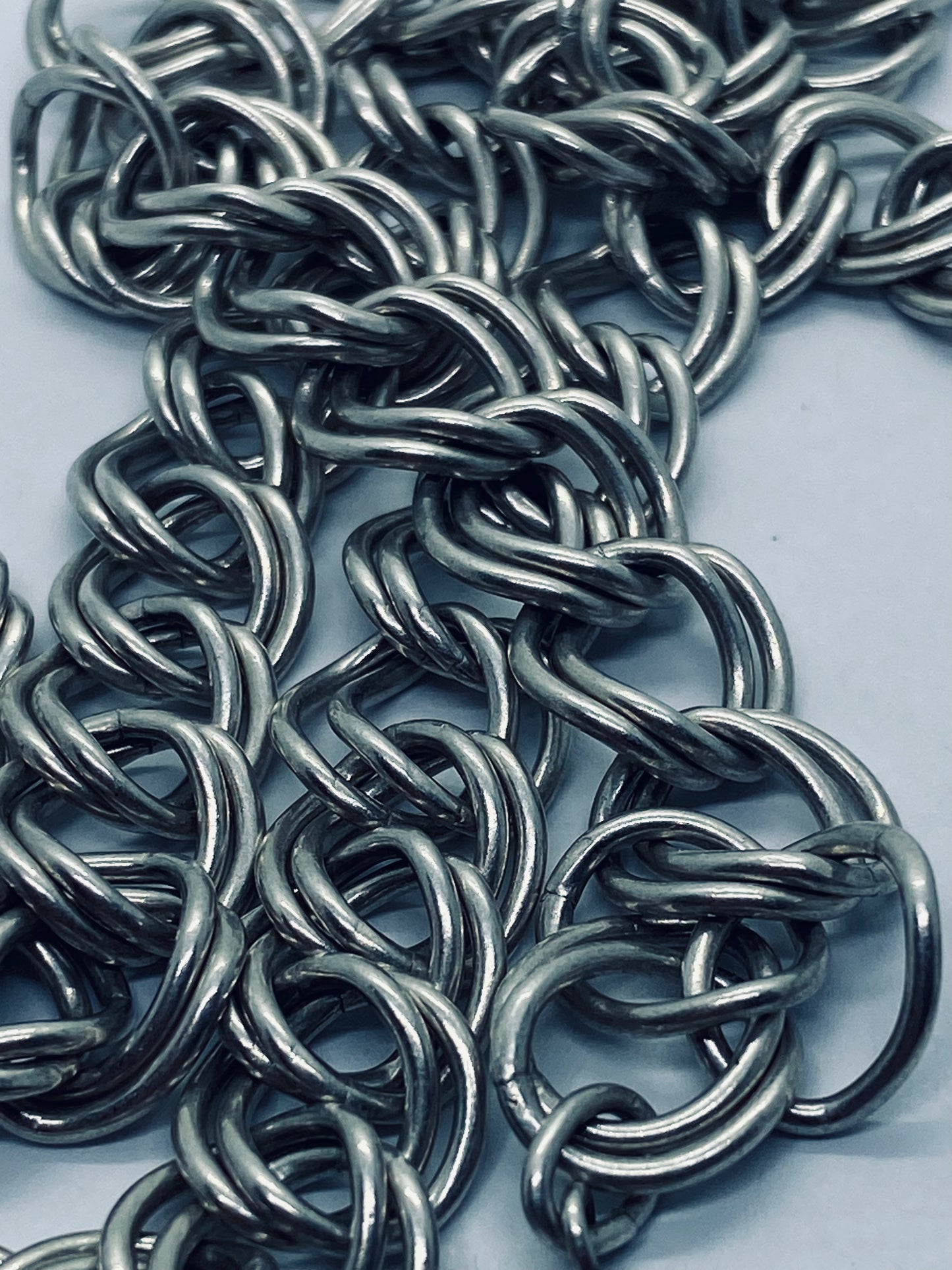 Tiffany & Co double link chain necklace 925 Sterling Silver 25.25” 12MM Wide