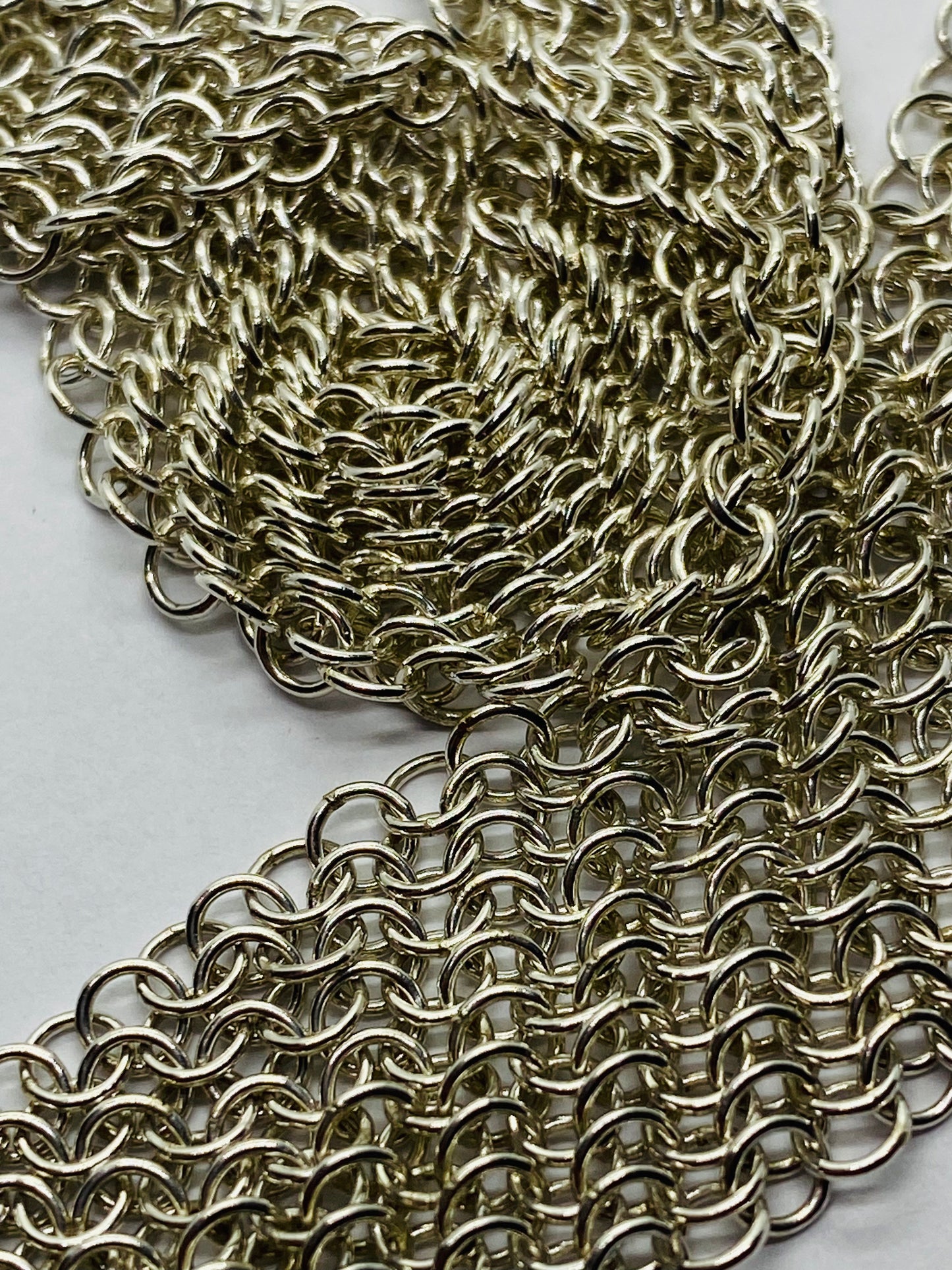 Tiffany & Co. 925 Sterling Silver Extra Long XL Mesh Scarf Necklace 49” RARE