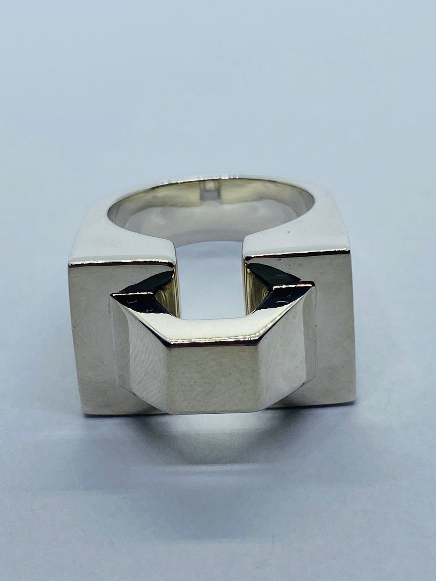 Tiffany & Co. by Don Berg geometric Architectural Geometric 7.75 Ring. Mint