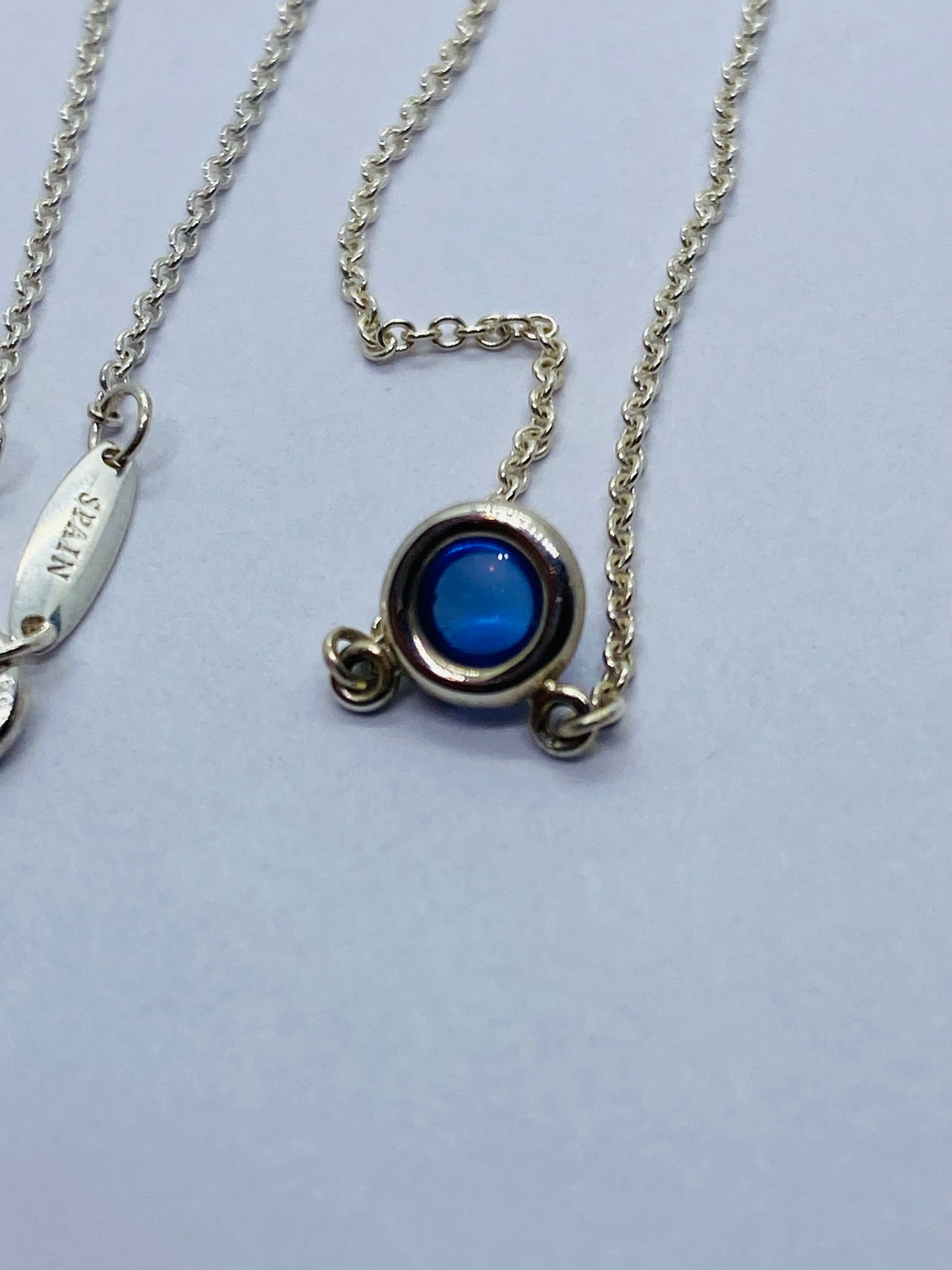 Tiffany & Co necklace Elsa Peretti Color by the Yard Tanzanite Cabochon 16.25”