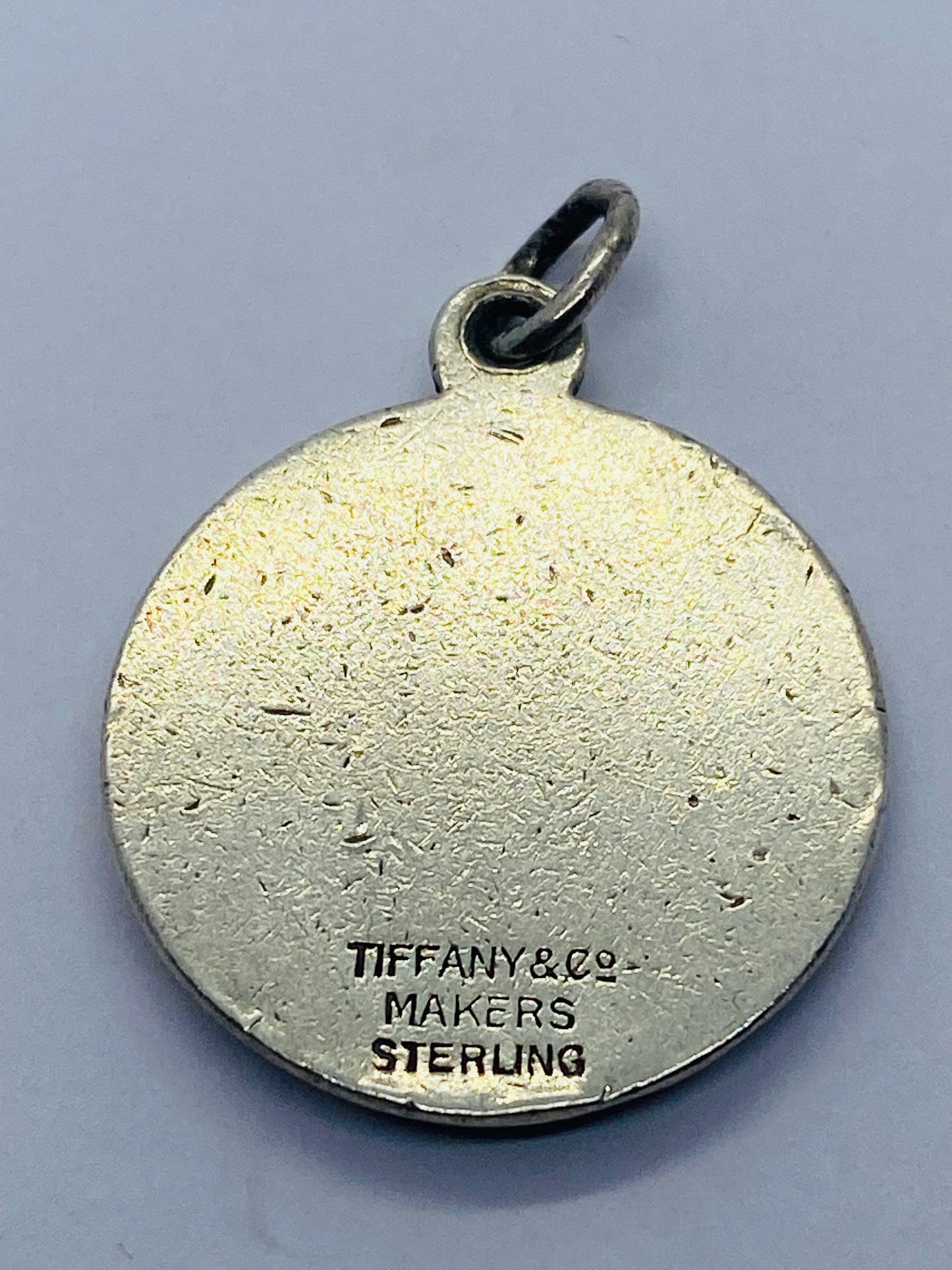 Tiffany & Co. Eagle Round Sterling Silver .925 Charm Pendant Rare Find