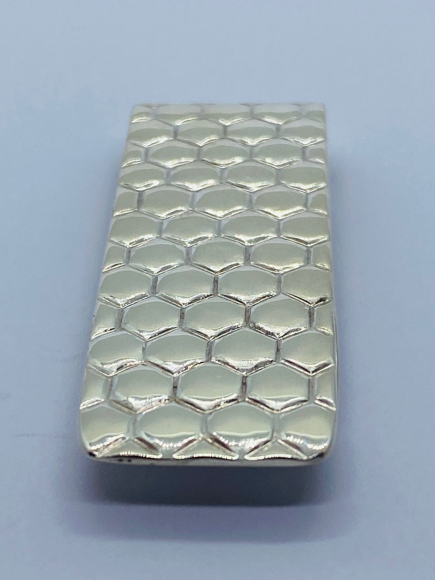 Retired Tiffany & Co. Sterling Silver Honeycomb Pattern Money Clip