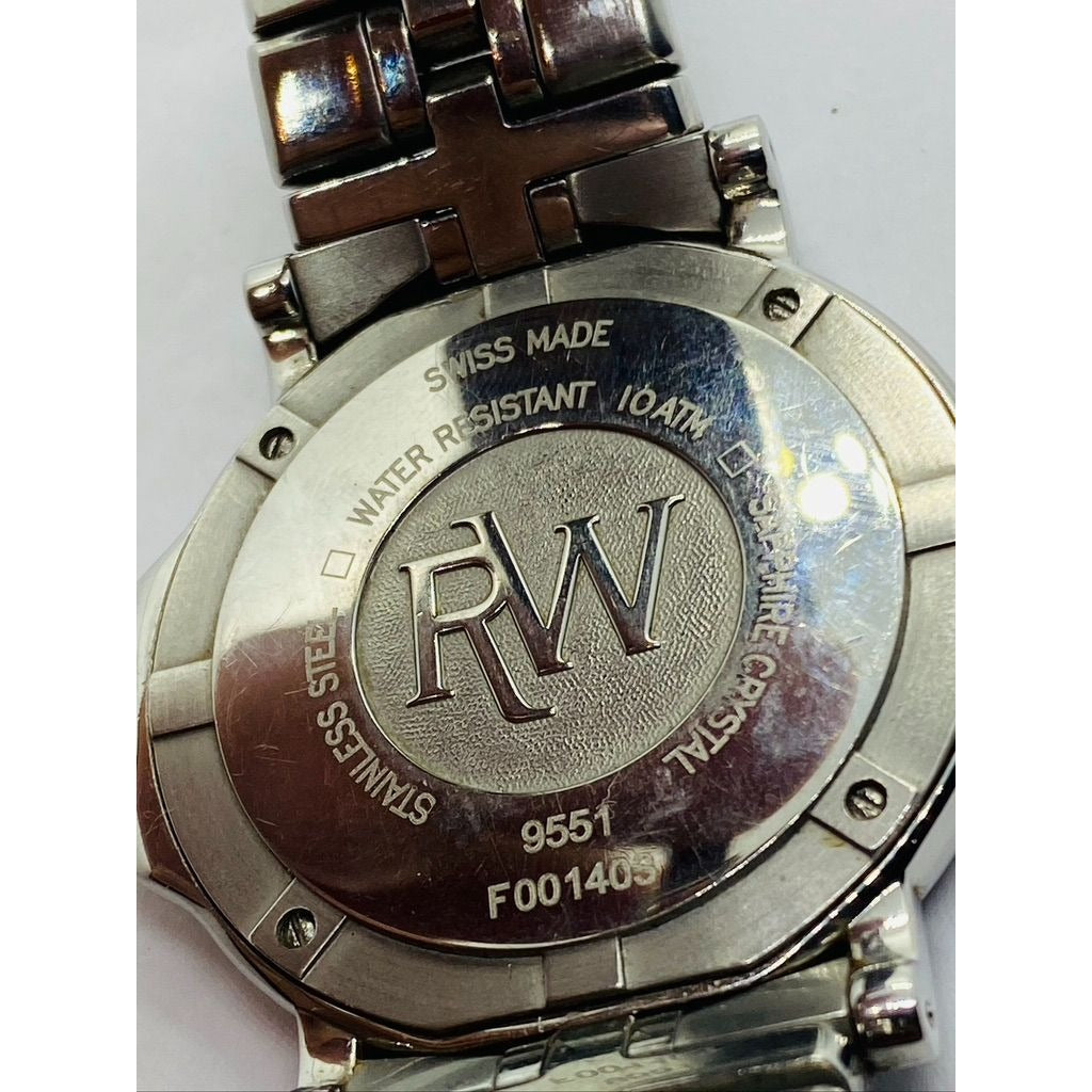 Raymond Weil Parsifal 9551 Stainless Steel White Dial 6.75"