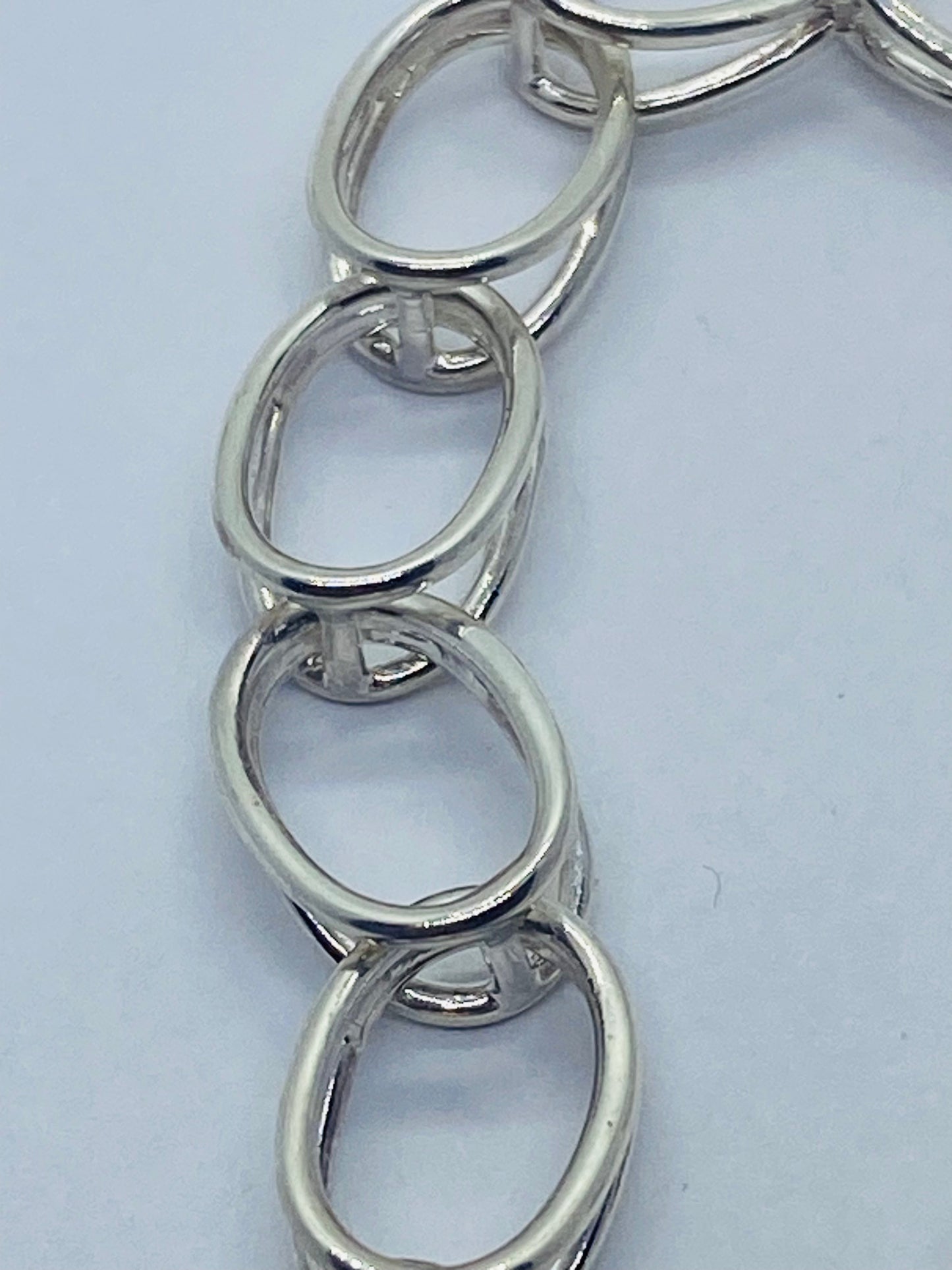 Vintage Tiffany & Co Sterling Silver Double Chain Link Bracelet 7.25”