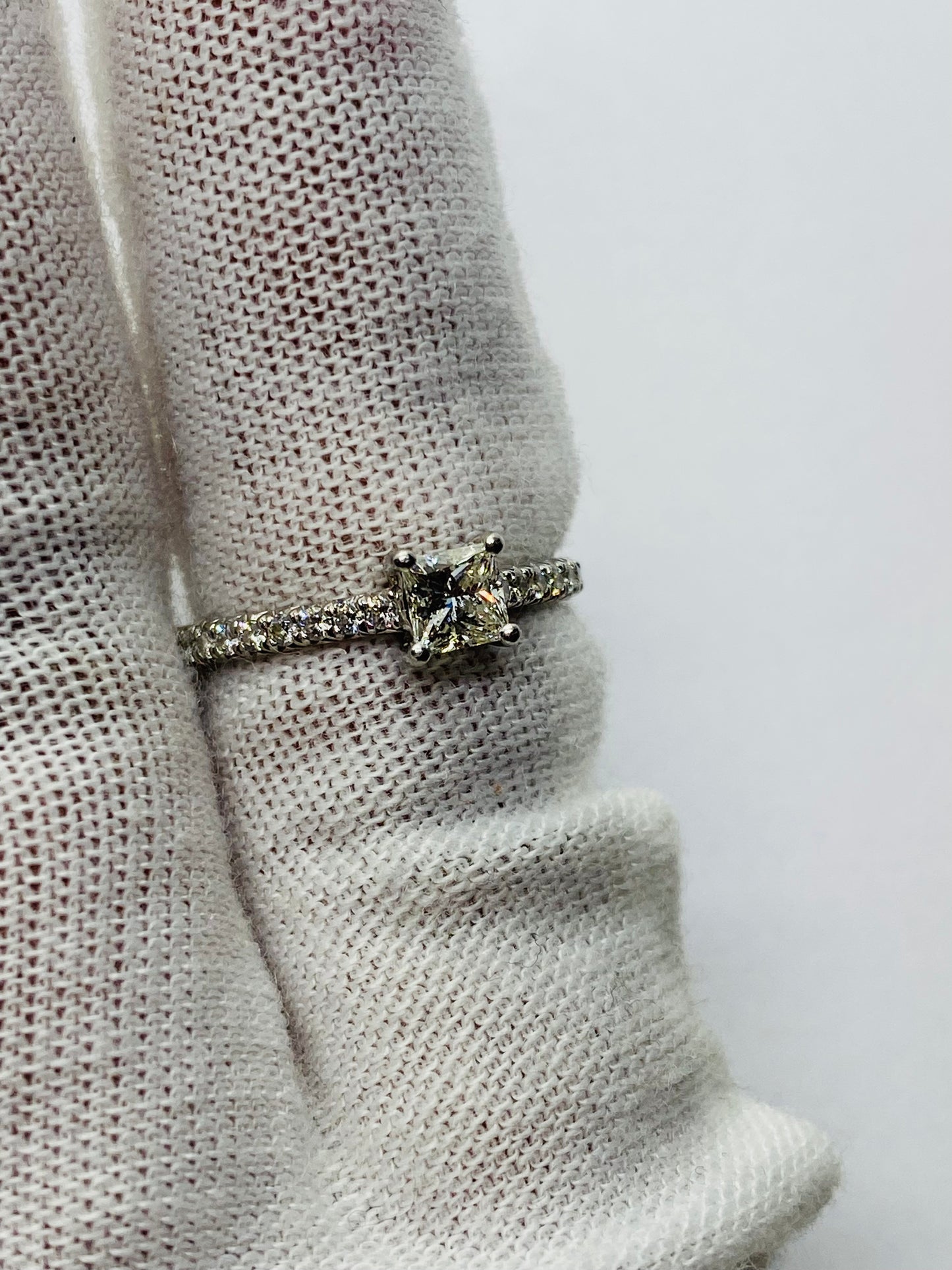 Tiffany & Co. Novo Princes Diamond Engagement Ring Platinum