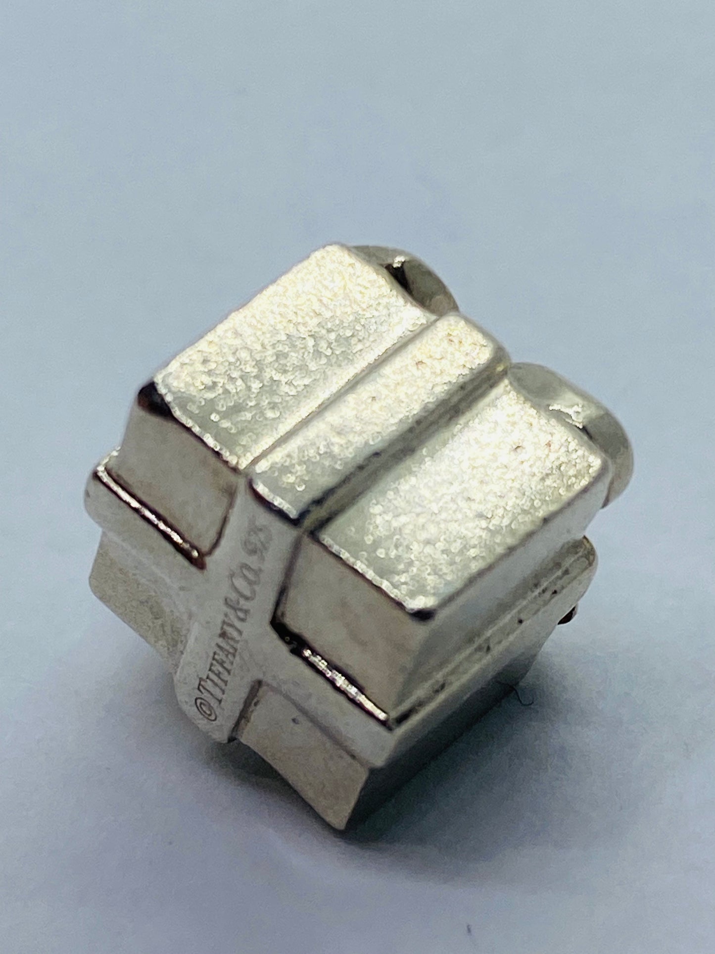 Tiffany & Co Charm Sterling Silver gift bow box