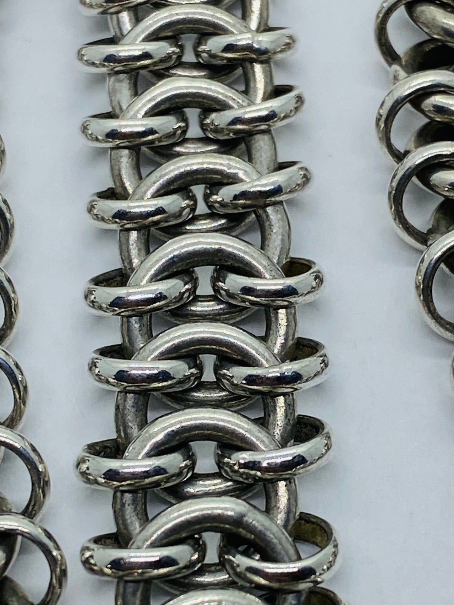RARE Tiffany & Co Sterling Silver 925 18K Square Interlocking Circles 111 Grams