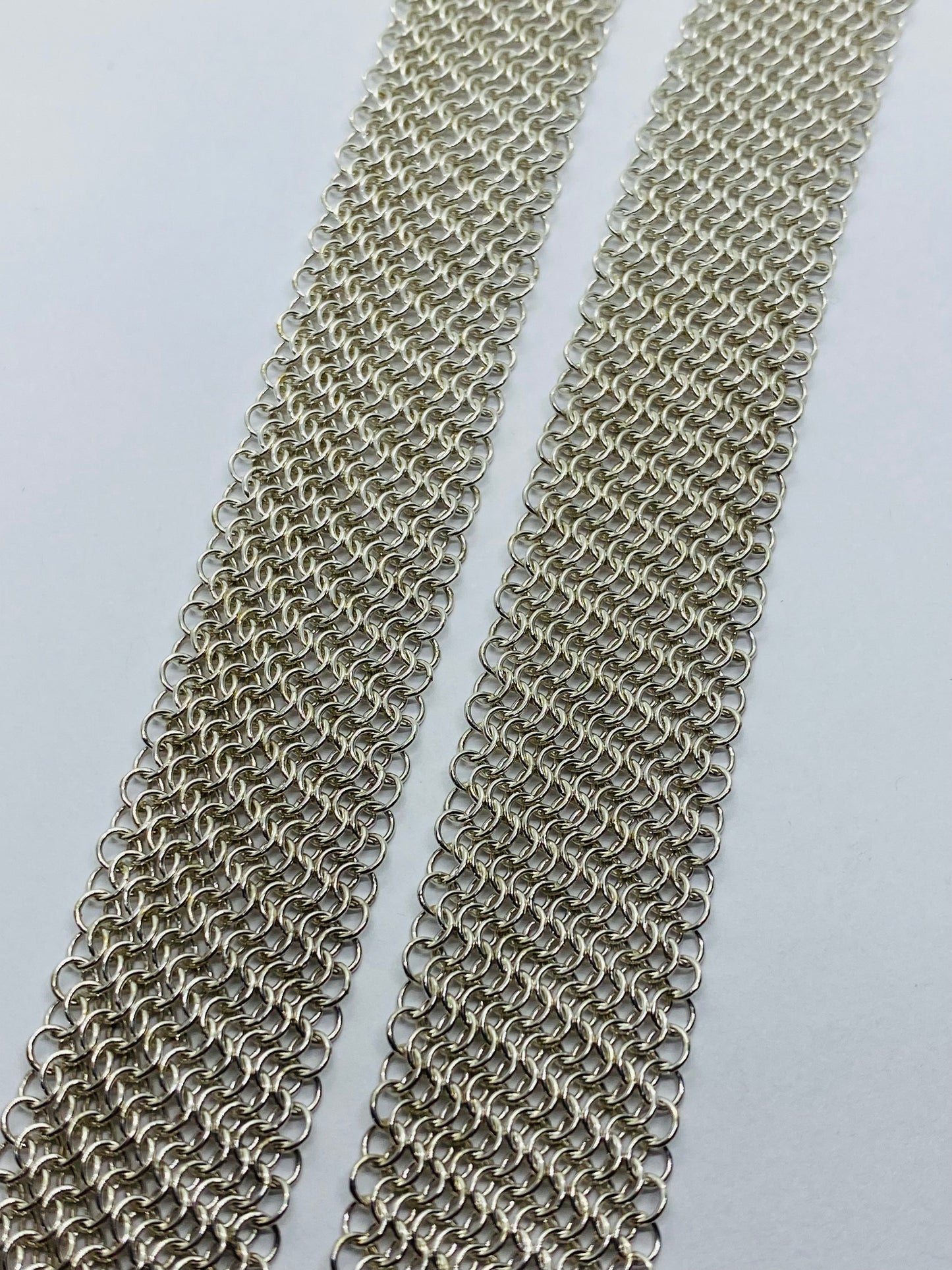 Tiffany & Co. 925 Sterling Silver Extra Long XL Mesh Scarf Necklace 49” RARE