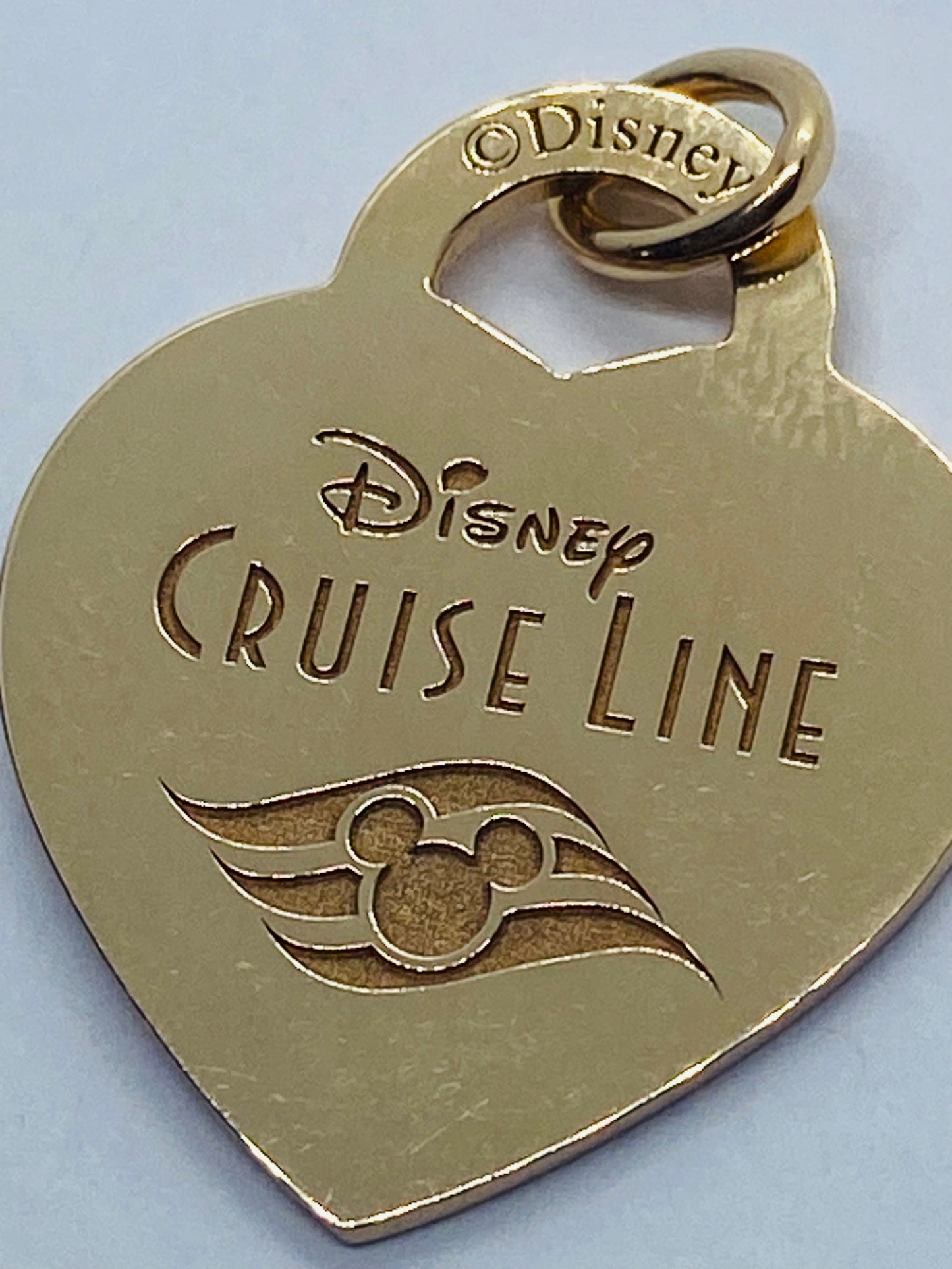Retired TIFFANY & CO Disney Cruise Line 18K Rose Gold Heart Pendant Collector