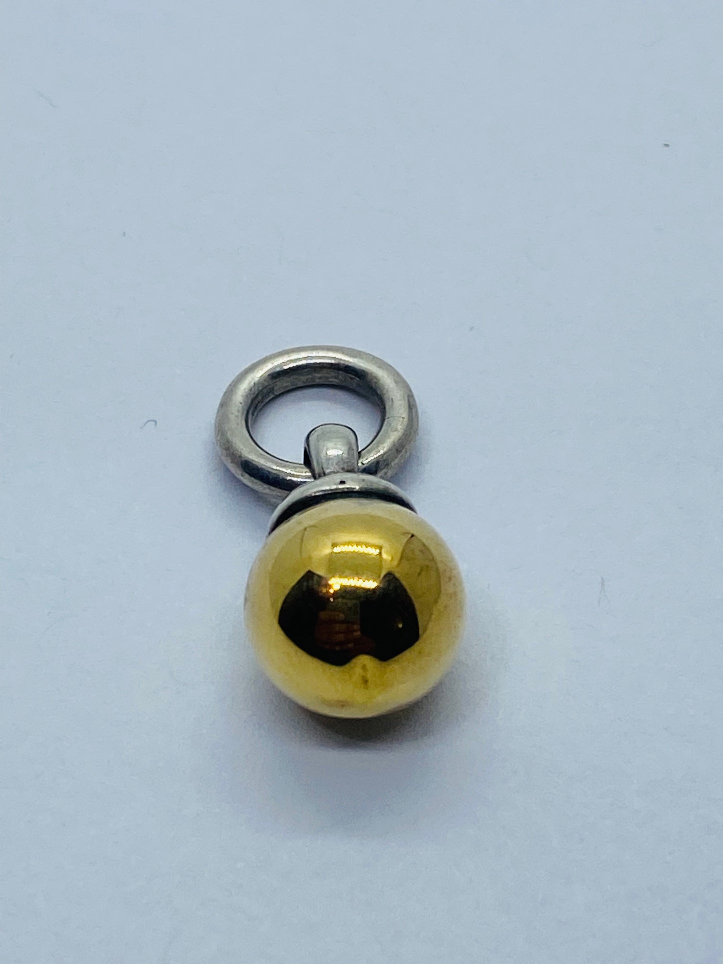 Tiffany & Co Fascination Ball Charm or Pendant in Yellow Gold Sterling Silver