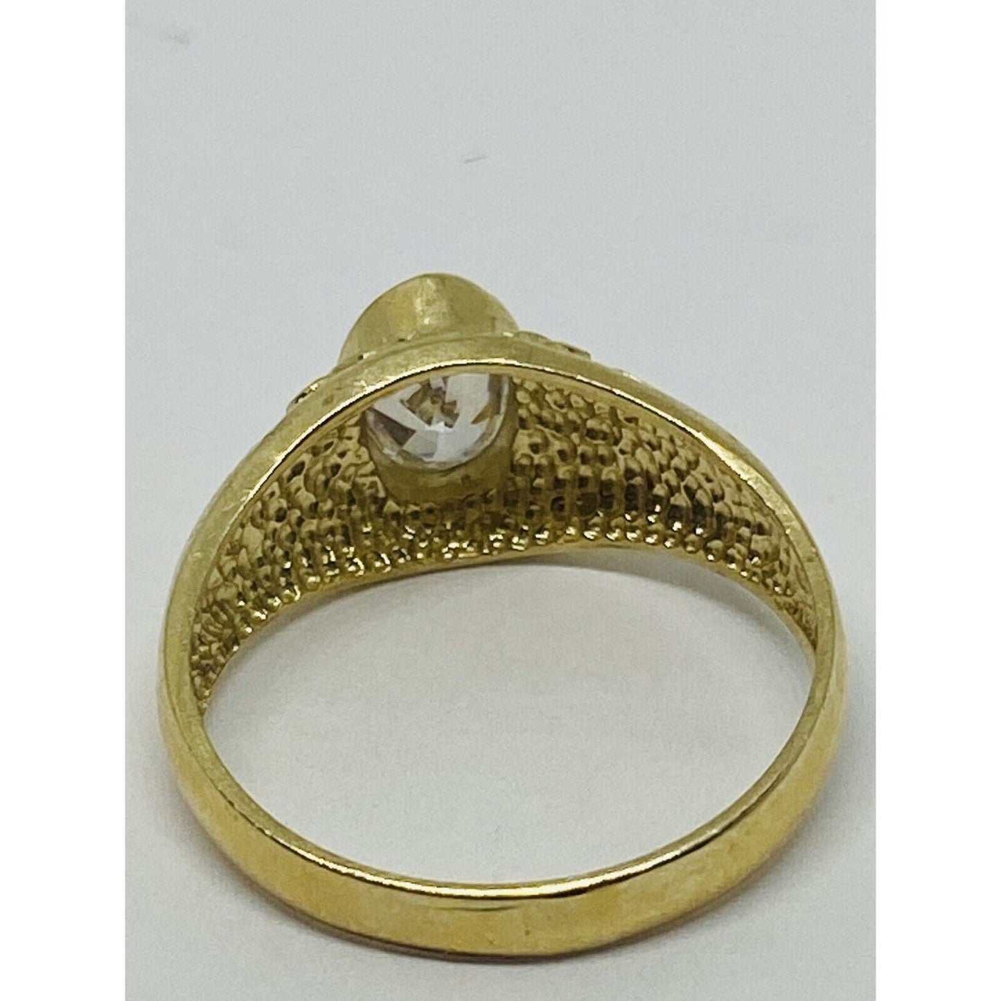 Children's 14K Yellow Gold With CZ Stone Kids Ring Baby Size 4.25