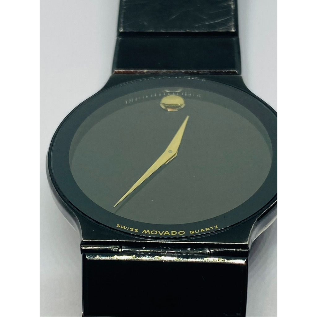 Movado Ultra Slim 84.C6.880.2A Black Dial Watch 32MM Case