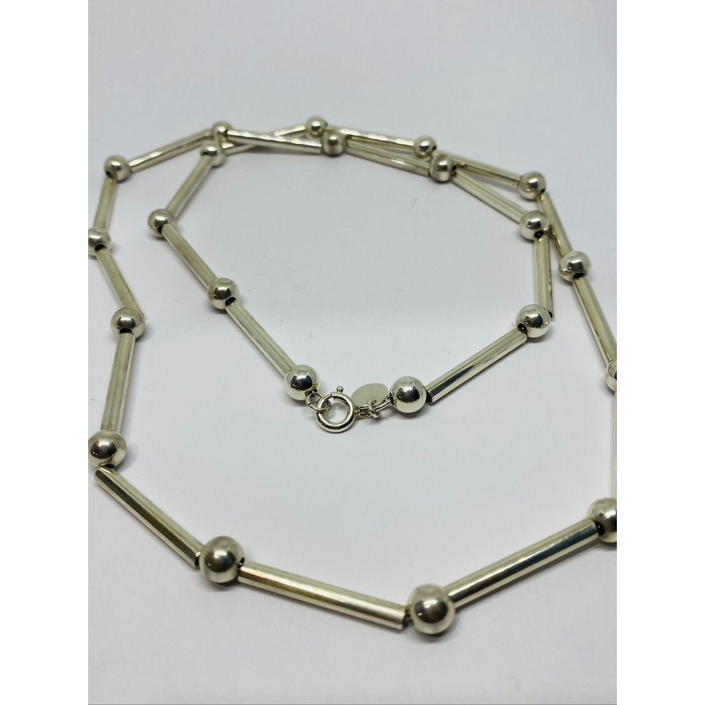 Tiffany & Co Bar bead Necklace Retired 26"