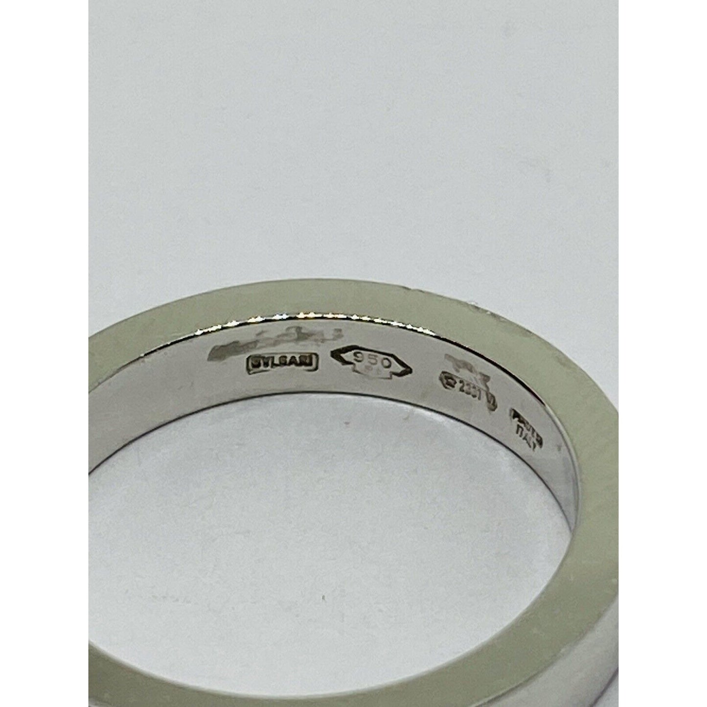 Bvlgari "MarryMe" Platinum Wedding Ring Size 4.5 2.7mm wide 6.3 gram