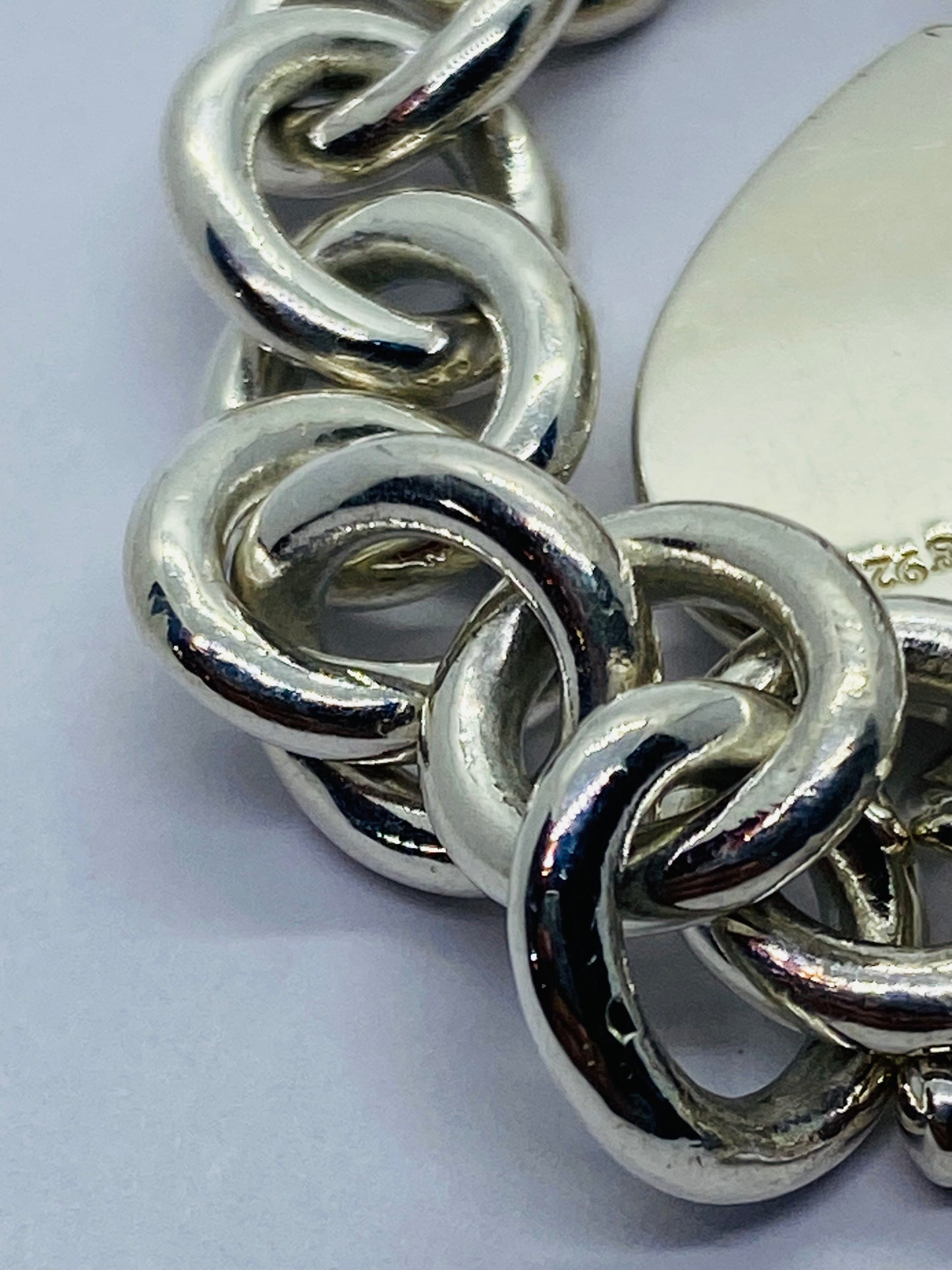 $575 Return To Tiffany & Co 7.5" New Version Toggle Heart Bracelet Silver