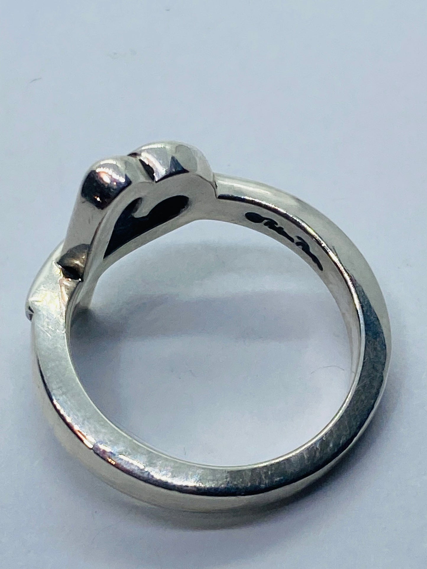 Tiffany & Co. Paloma Picasso 925 Sterling Silver 6.5 Loving Heart Ring Pouch