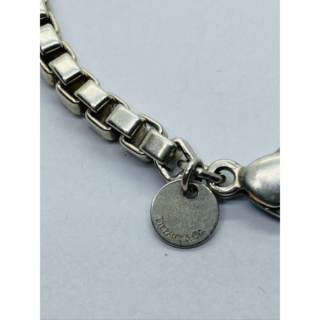 Authentic Tiffany & Co Sterling Silver 925 Venetian Box Link Bracelet