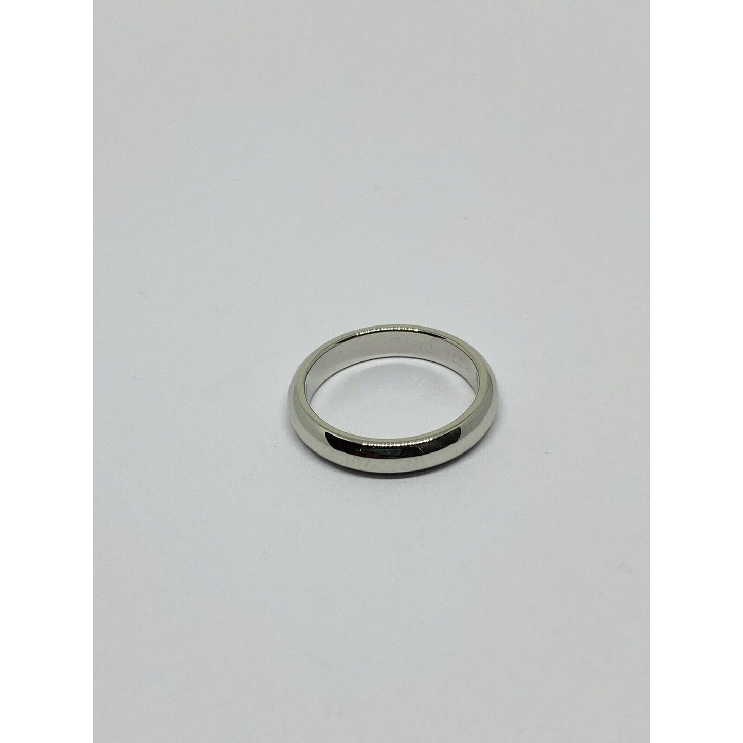Cartier Platinum 3mm Wide Dome Wedding Band Ring Size 48 US 4.5 MINT