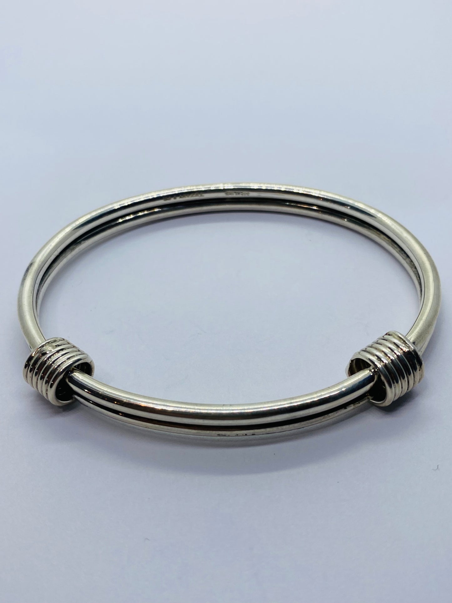 Tiffany & Co Double Coil Double Bracelet Sterling Silver 925. RARE. 7.5”