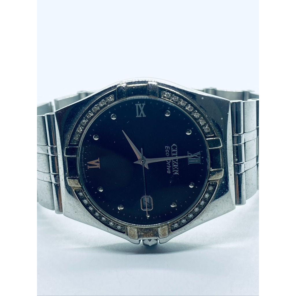 Men's Citizen Eco- Drive Diamond Watch 36mm Case