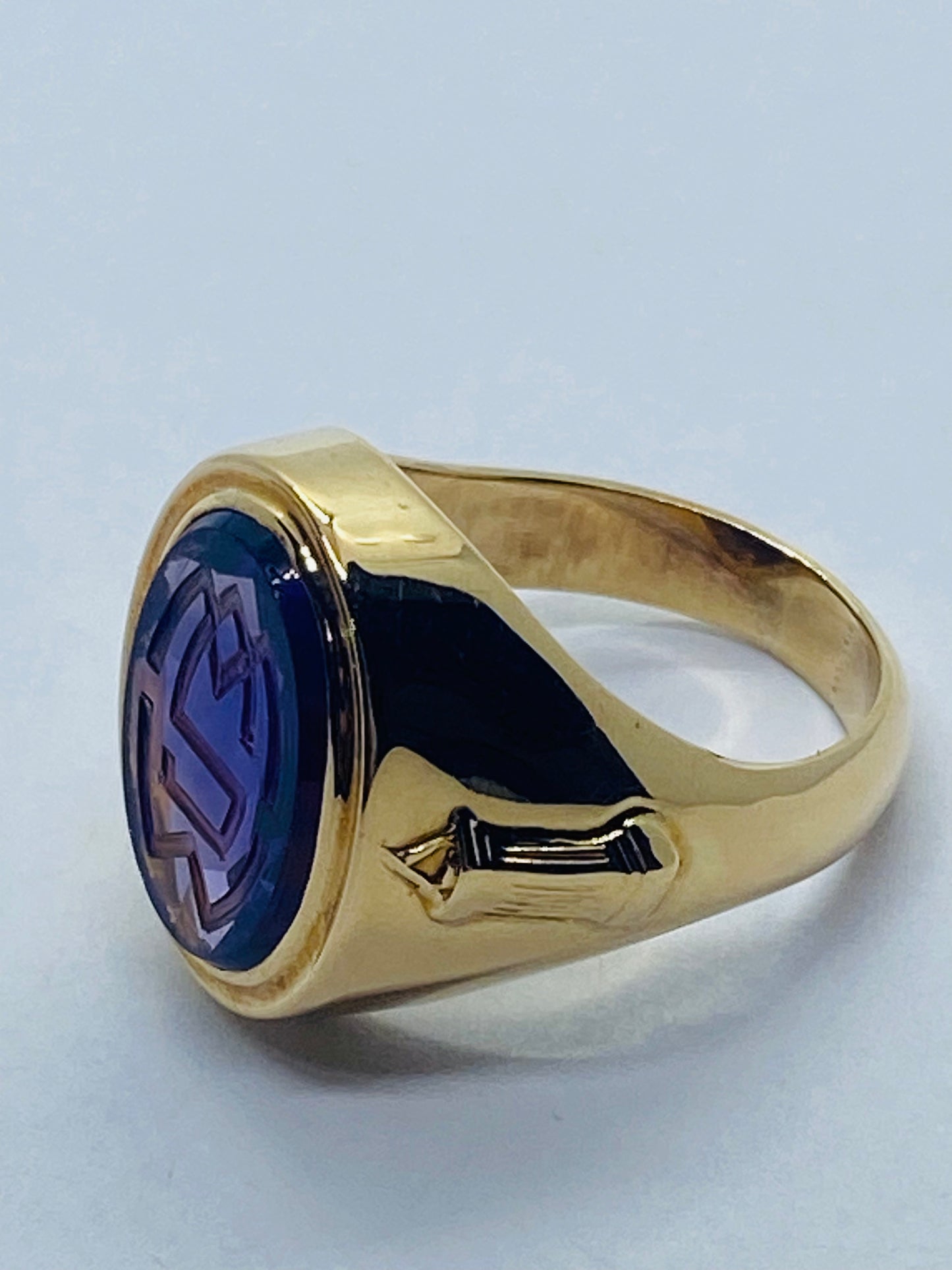 Ethel Walker School Class Ring Tiffany & Co 14K Gold Amethyst Simsbury CT