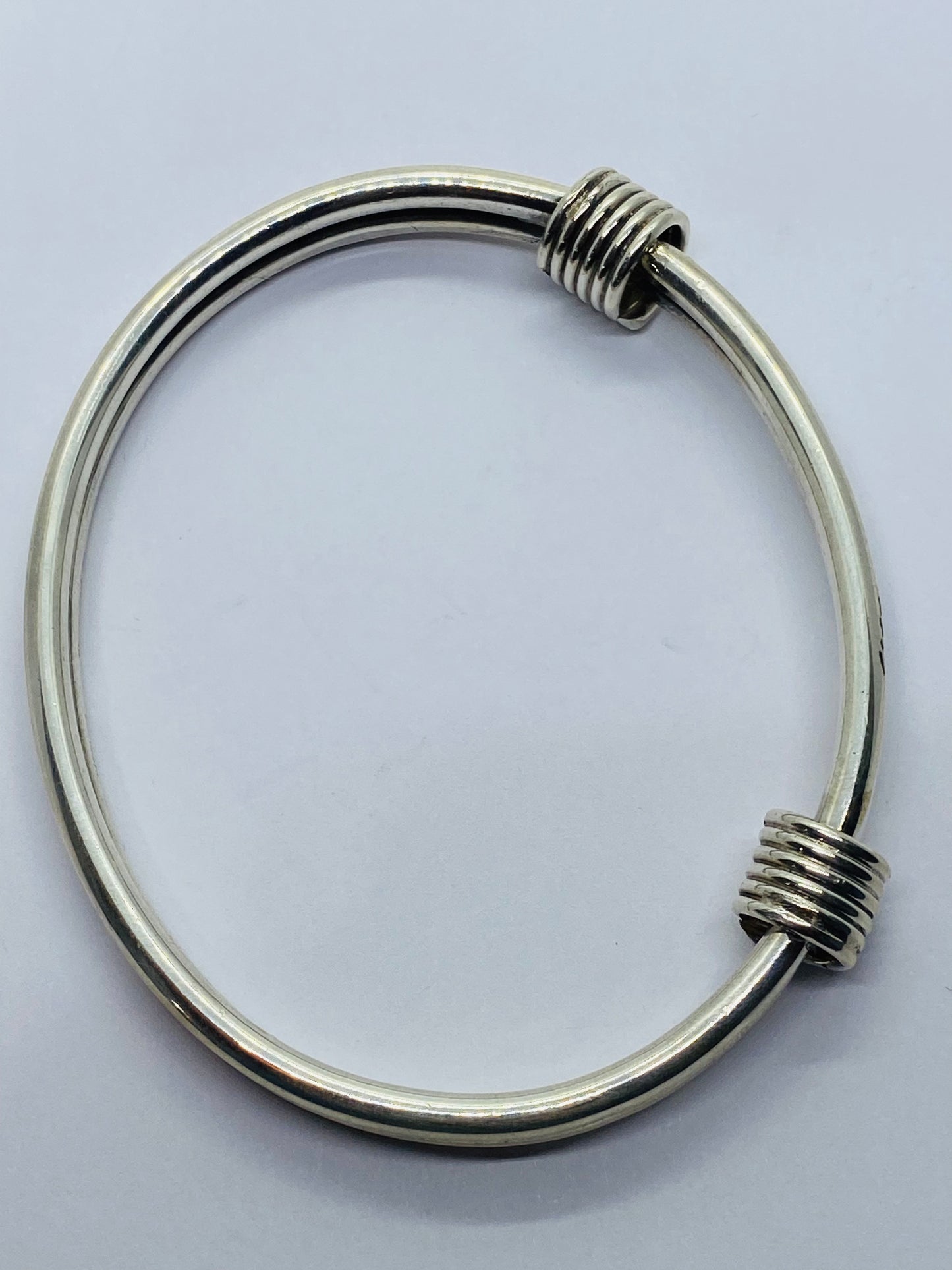 Tiffany & Co Double Coil Double Bracelet Sterling Silver 925. RARE. 7.5”