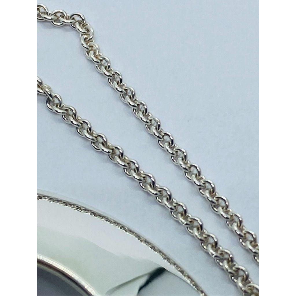 Tiffany & Co Frank Ghery Morph Necklace 1.5" by 1.25" 16"
