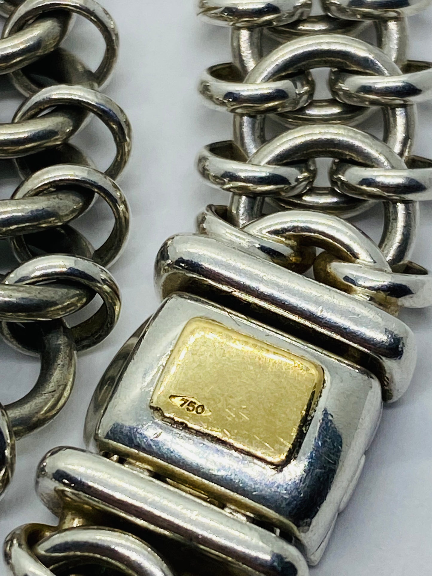 RARE Tiffany & Co Sterling Silver 925 18K Square Interlocking Circles 111 Grams