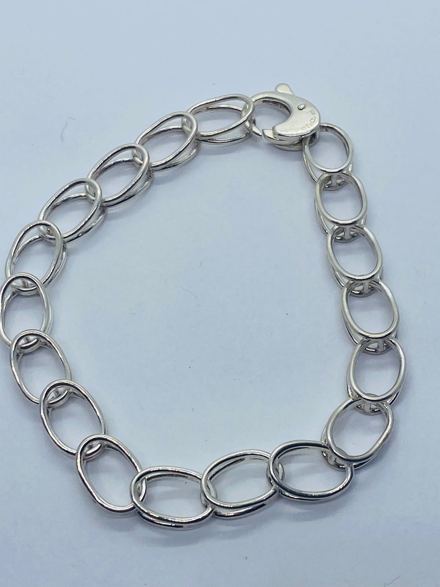 Vintage Tiffany & Co Sterling Silver Double Chain Link Bracelet 7.25”