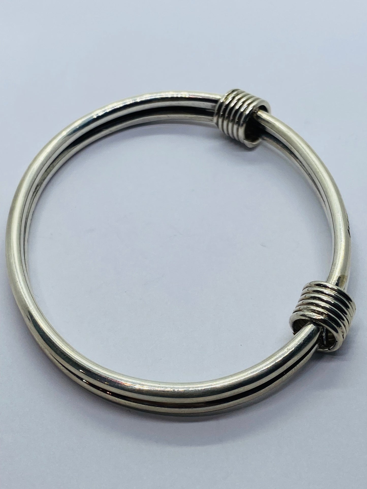 Tiffany & Co Double Coil Double Bracelet Sterling Silver 925. RARE. 7.5”
