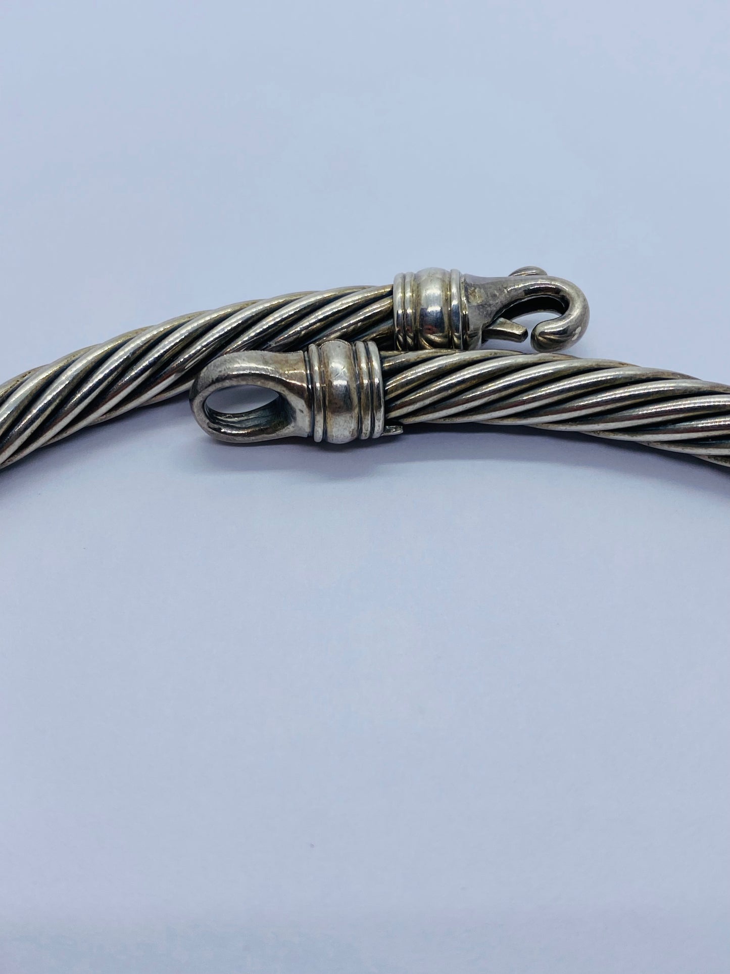 DAVID YURMAN 14K GOLD & SILVER 6 STATION CABLE NECKLACE 16.5” 50 GRAMS 5MM CABLE