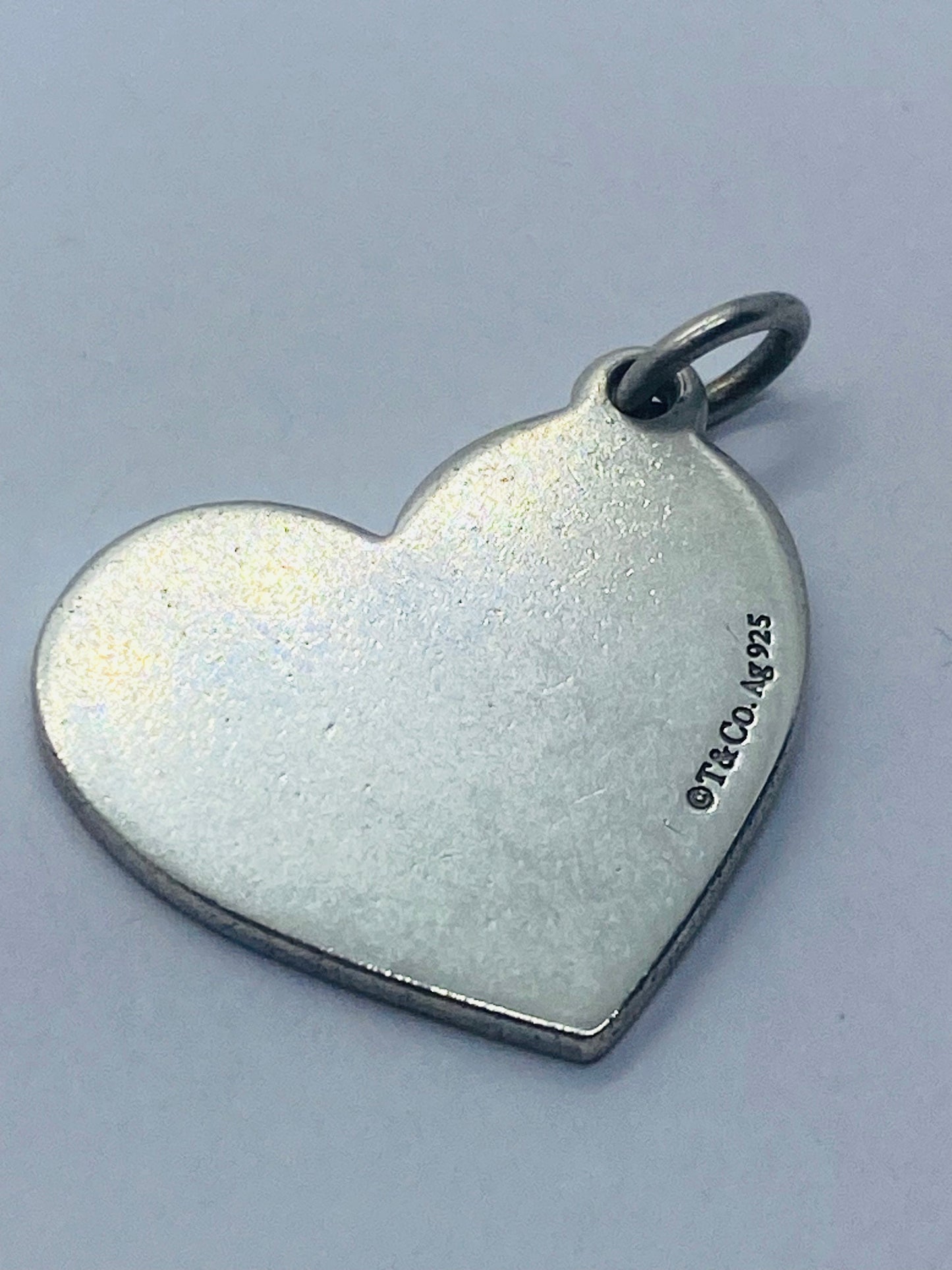 Tiffany & Co. 925 Silver Love MOM Heart Charm