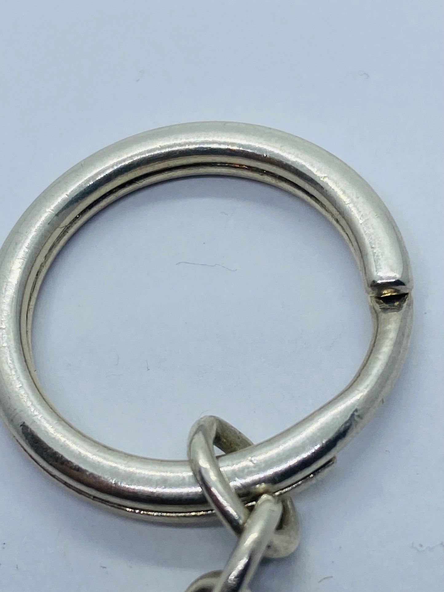 Rare Tiffany & Co Vintage Sterling Silver T & Co New York Heart 1837 Key Chain