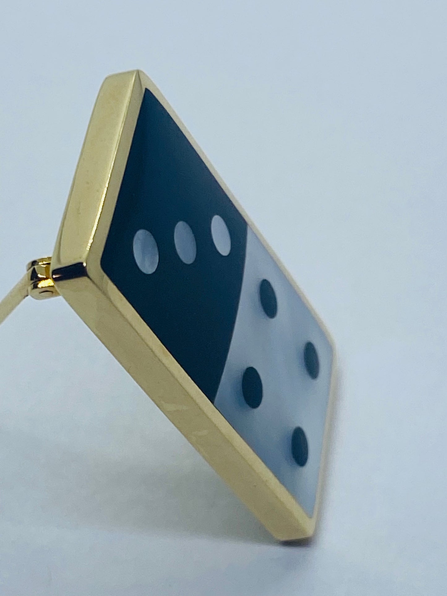 Angela Cummings Tiffany & Co Domino Mother Of Pearl 18K Yellow Gold Brooch