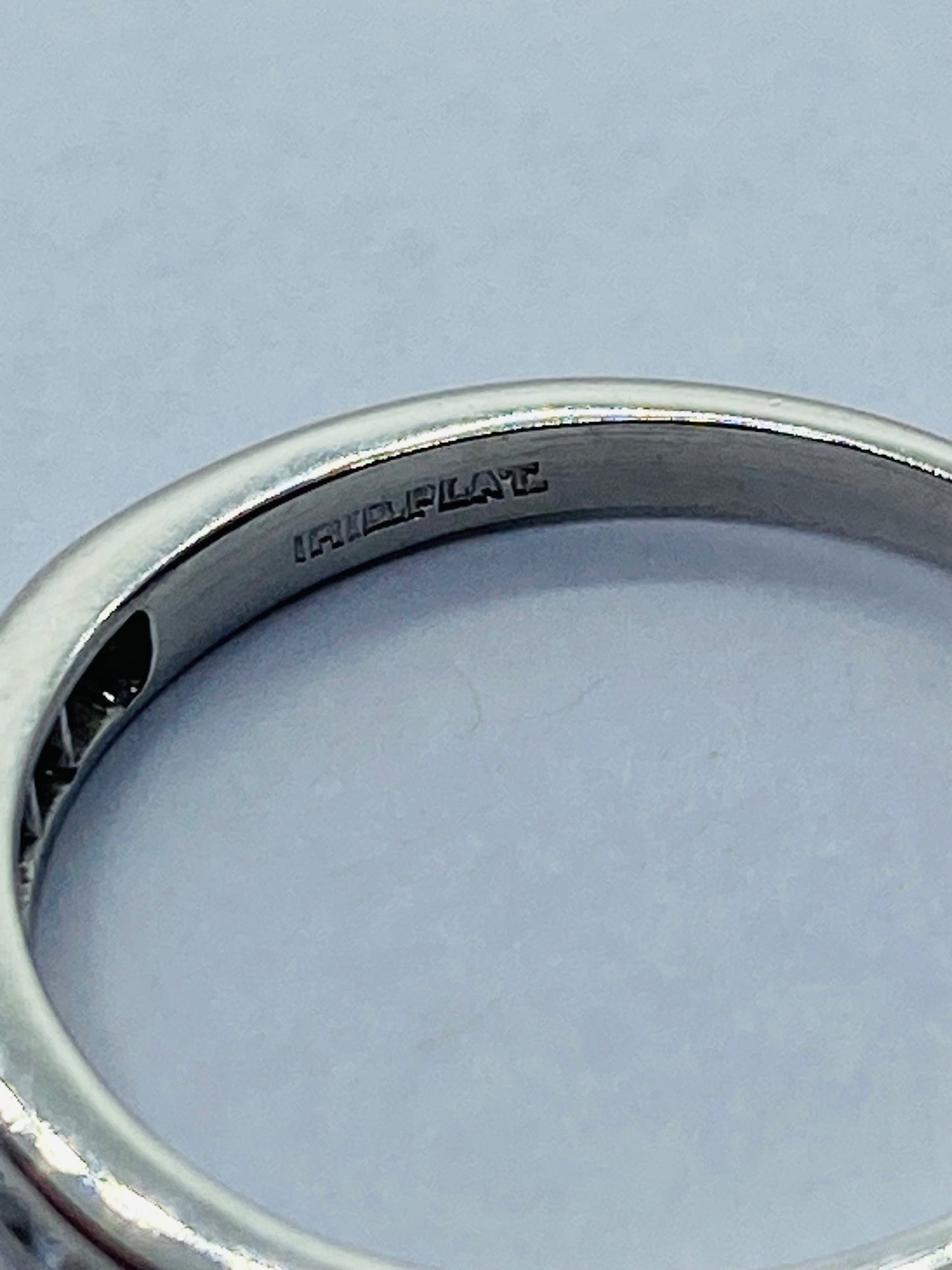 Tiffany & Co Platinum Channel Set Round Diamond 2mm Wedding Ring Band 6