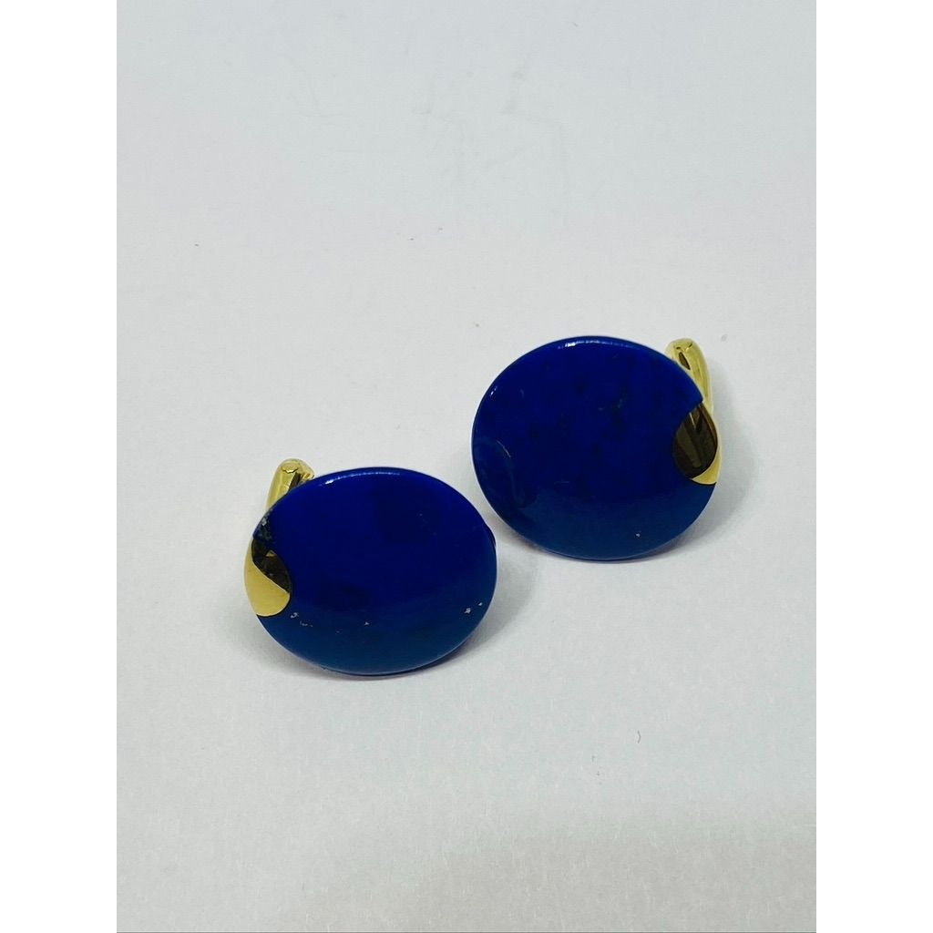 TIFFANY & CO ANGELA CUMMINGS 18 KT LENTILS EARRINGS WITH LAPIS LAZULI RARE