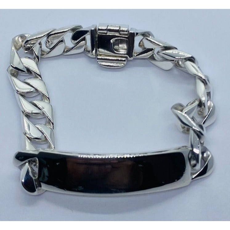 Tiffany & Co. Sterling Silver 925 Gram 7" Men's Curb Link ID Bracelet