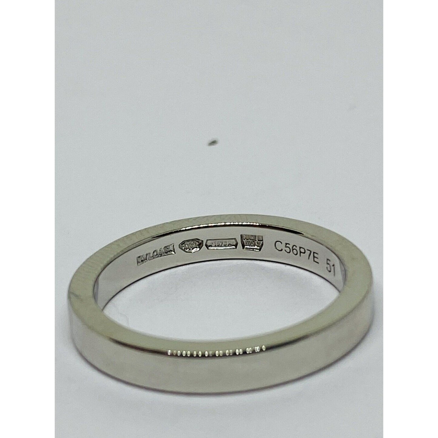 Bvlgari "MarryMe" Platinum Wedding Ring Size 5.5 (51) 2.7mm wide 6 gram