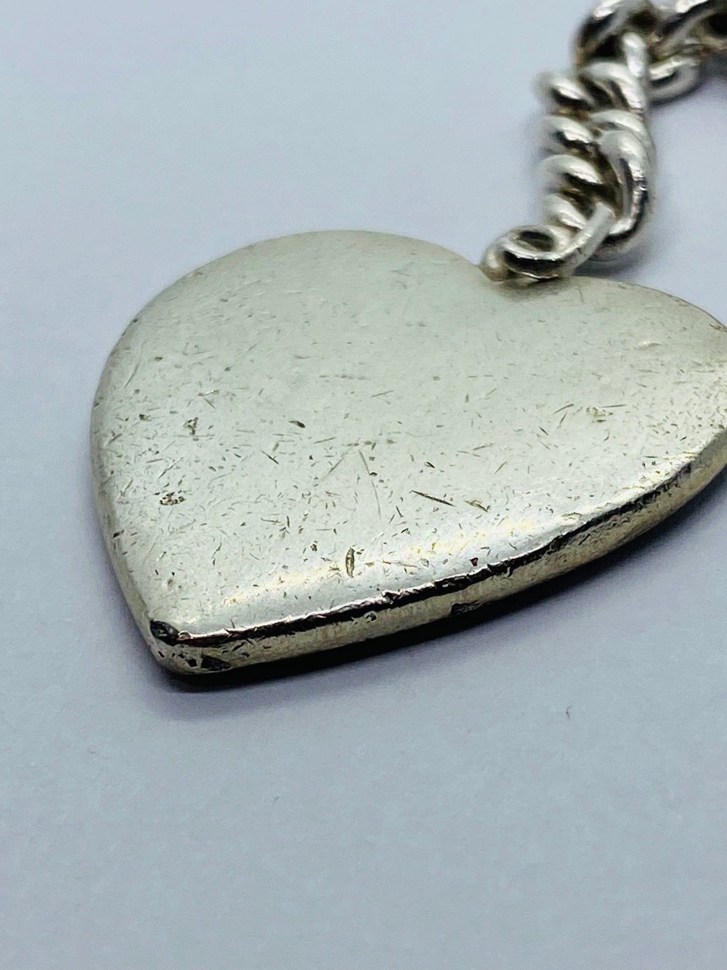 Vintage Tiffany & Co Heart Keychain Sterling Rare