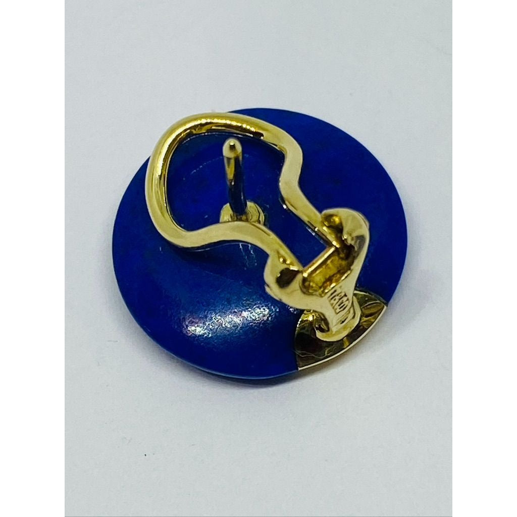 TIFFANY & CO ANGELA CUMMINGS 18 KT LENTILS EARRINGS WITH LAPIS LAZULI RARE