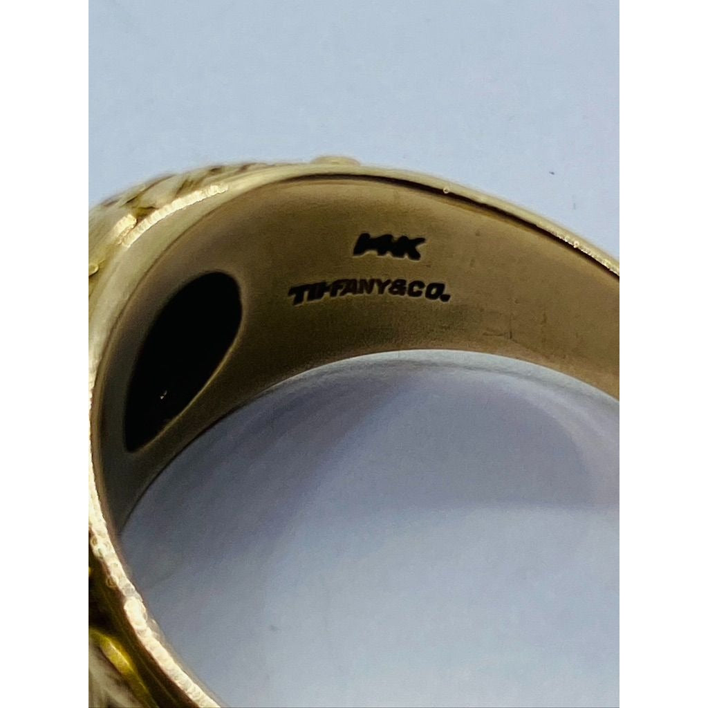 Tiffany & Co 14K Platinum .61CT 1912 Naval Academy Class Ring RARE