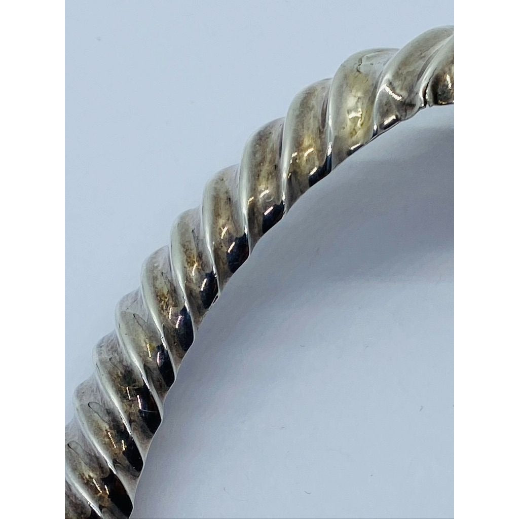 Tiffany & Co Very Rare Ribbed Collar Necklace Sterling Silver 17" Vintage READ