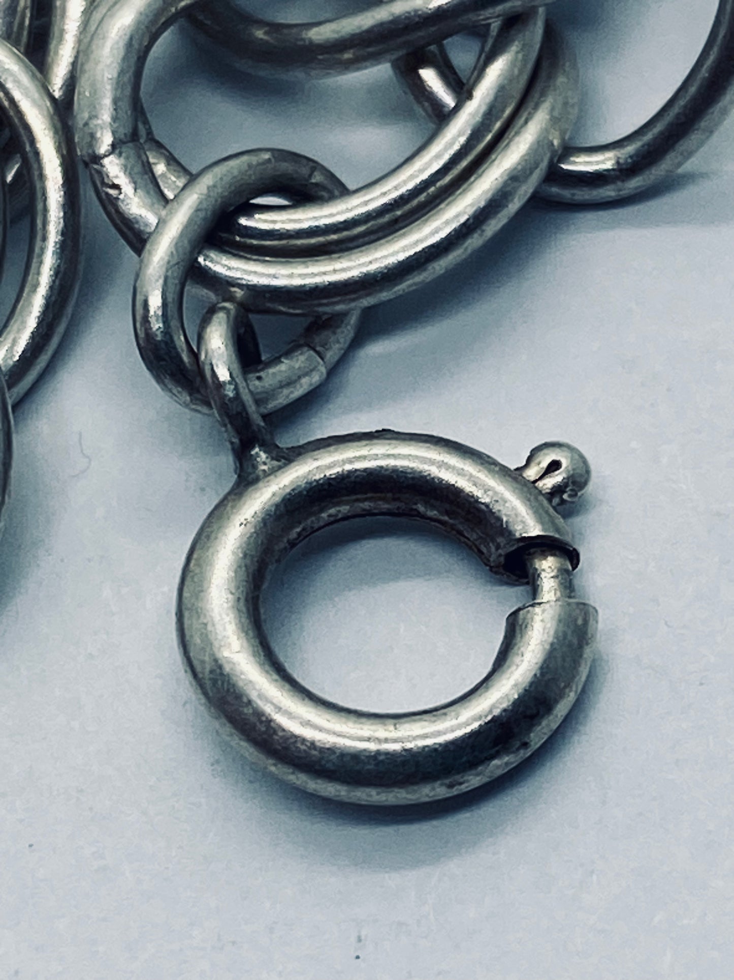 Tiffany & Co double link chain necklace 925 Sterling Silver 25.25” 12MM Wide