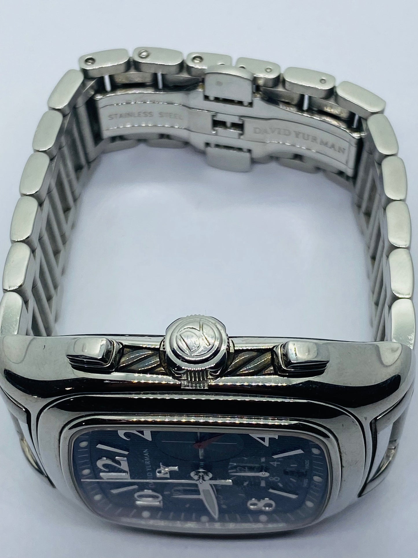 David Yurman Thoroughbred Belmont 41mm T305-CST Automatic Mens Watch 6.5” Wrist