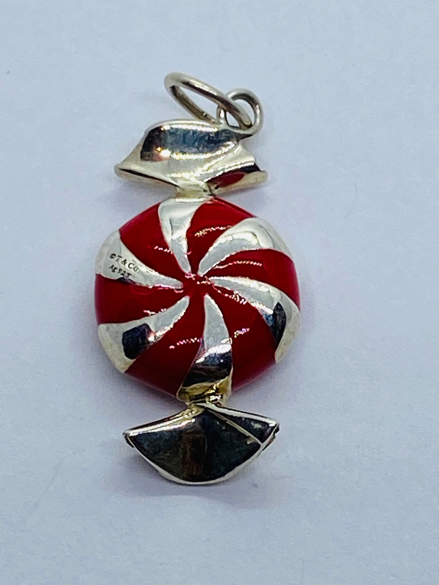 Tiffany & Co BON BON CANDY Mint Charm or Pendant Enamel Sterling Silver 925 READ