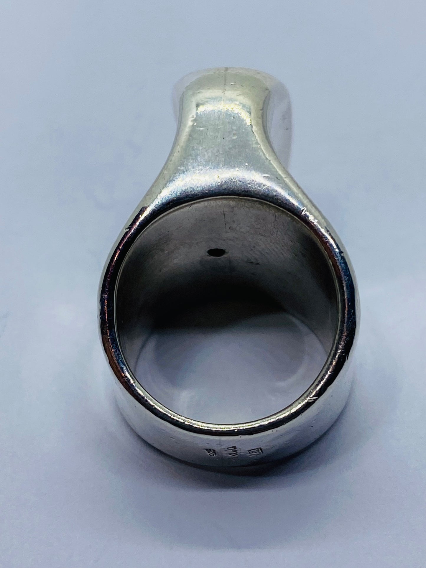 Tiffany & Co. 1977 Rare Sculptural Free Form Ring 925 Sterling Silver 5.5 Pouch