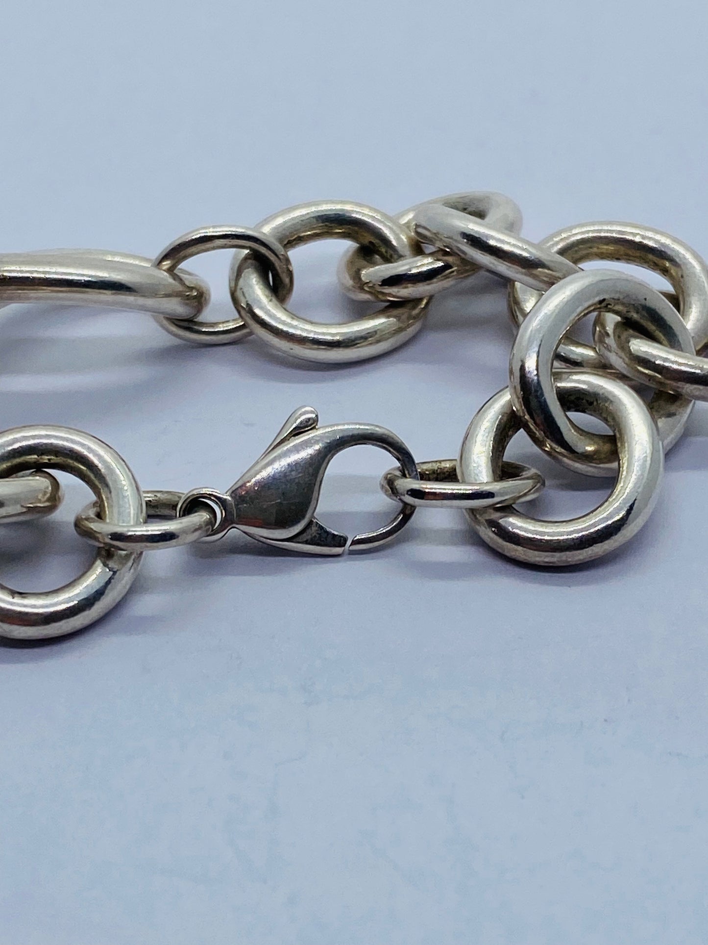 AUTHENTIC TIFFANY & CO INFINITY LINK BRACELET 7.75” STERLING SILVER 925 CHUNKY