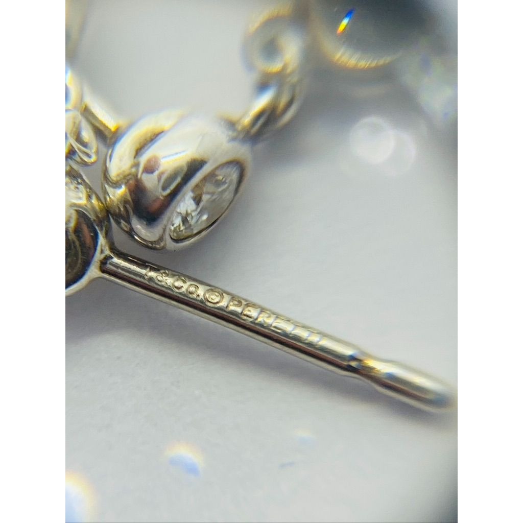 Authentic Diamonds by the Yard Drop Earrings Sterling Silver 925 .30