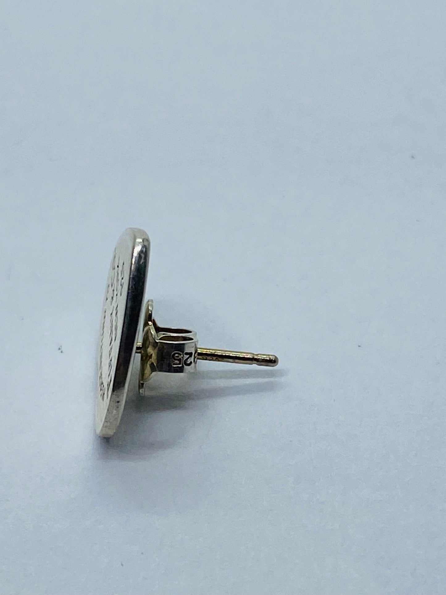 RARE Return to Tiffany & Co Heart Stud Earring Large Replacement Lost 1/2” READ